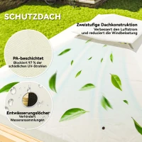 Pawilon ogrodowy 3x3 m, wodoodporny, podwójny dach(m-4)