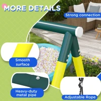 Huśtawka dla dzieci z koszem do koszykówki i drabinką(m-7)