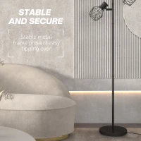 Lampa podłogowa z 3 gniazdami E27, do salonu, nowoczesna(m-7)