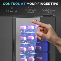 Lodówka na wino 20 butelek, 53L, 5-18℃, kompresor(m-7)