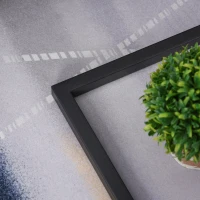 HOMCOM Stolik Boczny w Kształcie Litery C, Oszczędność Miejsca, Nocny/Coffee Table, Imitacja Marmuru, 45 x 30 x 51,5 cm(m-8)