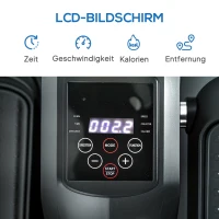 SPORTNOW Trenażer nóg, 12 programów, LCD, Czarny(m-6)