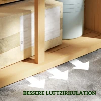 Skrzynia ogrodowa drewniana, 4 półki, dach asfaltowy(m-7)