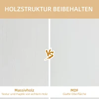 HOMCOM Regał ścienny wiszący z 5 sześcianami, 9 przegródek, dekoracja ścienna do salonu sypialni, drewno świerkowe, biały, 49,5 x 10,2 x 86 cm(m-8)