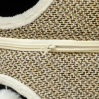 PawHut 56cm Cat Condo Barrel Tower, Small Cat Tree for Indoor Cats with Plush Platform, Toy Ball, Coffee(m-9)