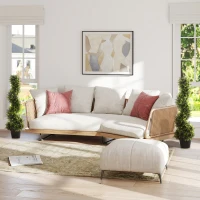 Zestaw 2 sztuk sztucznego cedru 90 cm do salonu(m-2)