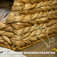 Tuba drapak dla kota 55 cm, 2 kryjówki, poduszka, trawa wodna(m-5)