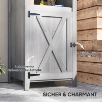 Skrzynia ogrodowa drewniana, wodoodporna, 60x60x160 cm(m-5)