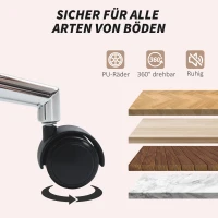 Ergonomiczny fotel biurowy z podłokietnikami, wełna kremowa(m-6)