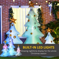Nadmuchana dekoracja świąteczna LED, 210 cm, 3 choinki(m-4)