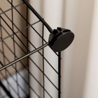 HOMCOM System półek, półka sześcianowa z drutu stalowego DIY, 9 przegródek, kratka druciana, na buty, na stopnie do salonu, pokoju dziecięcego, sypialni, czarny, 35 x 35 x 35 cm na sześcian(m-11)