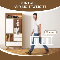 Drabina 3-stopniowa, składana, antypoślizgowa, z uchwytem(m-5)