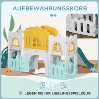 Zjeżdżalnia dla dzieci 7w1 z koszem, 1-3 lata(m-8)