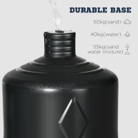 SPORTNOW Stojący Work Bokserski, Regulowany 178-207cm, Sztuczny Partner do Boksu z Bazą HDPE, dla Dzieci i Dorosłych, Trening Domowy(m-6)