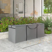 Torba na poduszki ogrodowe, pokrowiec, jasnoszara(m-8)