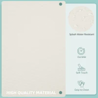 Outsunny Replacement Cushion Covers for Garden Sofa Set, Garden Rattan Sofa Cushion Polyester Cover Replacement Outdoor - No Cushion Included, Cream(m-5)