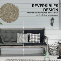 Poduszka na ławkę 3-osobową 180x110x8 cm, związek, koc.(m-4)