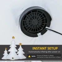 Nadmuchana dekoracja świąteczna LED, 210 cm, 3 choinki(m-6)