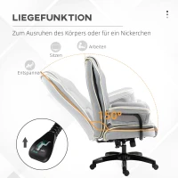 Ergonomiczny fotel biurowy z funkcją leżenia, szary(m-5)