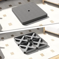 Stojak na parasol 4-częściowy, wodoodporny, ciężar parasola(m-7)