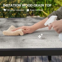 Rozkładany stół ogrodowy dla 6-8 osób, 160/240 x 90 cm(m-6)