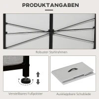 Komoda z 8 szufladami, składane, szare, stylowe meble(m-6)