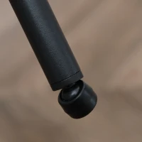 HOMCOM Zestaw 2 krzeseł do jadalni z oparciem, Wygląd lnu, Krzesło tapicerowane z nogami ze stali do salonu, Kuchni, Beżowe, 54 x 54 x 84 cm(m-7)