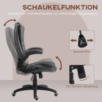 Ergonomiczny fotel biurowy z funkcją bujania, podłokietniki(m-5)