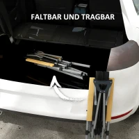 Outsunny Krzesło campingowe składane krzesło ogrodowe z regulowanym oparciem 4-stopniowym, poduszką na głowę, fotelem plażowym z torbą transportową na basen, plażę, Oxford, Czarny(m-6)