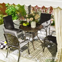 Zestaw 4 poduszek na krzesła 108x50x5 cm z wiązaniami(m-8)