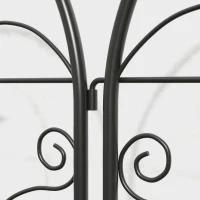 Metalowe kratki do wspinaczki 2 szt., odporne na rdzę, czarne(m-9)