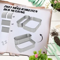 Wysoki ogródek metalowy, 2-poziomowy, z śrubami(m-6)