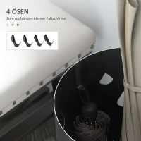 Stojak na parasole z 4 hakami i wyjmowaną tacą(m-6)