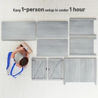 Skrzynia ogrodowa drewniana, wodoodporna, 110x60x88,5 cm(m-7)