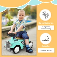 AIYAPLAY Jeździk dla Dzieci, Pojazd Dziecięcy z Przestrzenią do Przechowywania, Zielony, 58 x 27 x 35 cm(m-7)