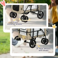 Wózek dla psa i kota 2w1, składany, do 10 kg(m-7)