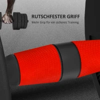 HOMCOM 2 in 1 dumbbell set 25 kg verstelbare dumbbell & barbell professionele dumbbell krachttraining en gewichtheffen voor fitness thuis(m-5)