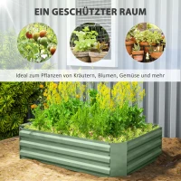 Wysokie łóżko ogrodowe ze stali, donica, kwietnik, 120 cm(m-4)