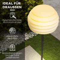 Lampa Stojąca Zewnętrzna, Lampa Stojąca, Stojąca Lampa do Wnętrz, Wodoszczelna IP44, Łagodne Ciepłe Światło, bez Żarówki, Czarny(m-5)