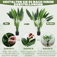 Sztuczny rajski ptak 110cm, roślina z trawą i mchem(m-6)