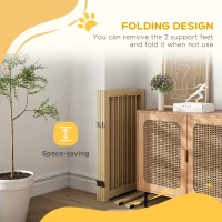 Ogrodzenie dla psów 91 cm, drewniane, składane z drzwiami(m-4)