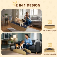 2-w-1 Wipe dla psów, drewniana rampa do agility, stabilna(m-4)