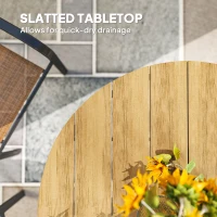 Stół ogrodowy Ø118cm, aluminiowy, odporny na warunki atmosferyczne(m-5)