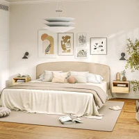 Zestaw 2 wiszących szafek nocnych z szufladą i półką(m-6)