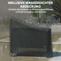 Wózek chłodzący 76L z kółkami, otwieraczem, uchwytami(m-8)