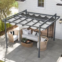 Pergola 3,5x3m, Aluminiowa, Stabilna, Ochrona przed słońcem(m-7)