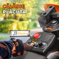 AIYAPLAY Motocicletă Electrică pentru Copii 3-6 Ani, 2 Motoare, Roți Detașabile și Sunete Portocaliu(m-7)