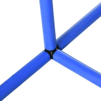 PawHut Zestaw treningowy dla psów Agility, Zestaw agility dla psów, 4 łuki agility dla starszych psów, Zestaw treningowy dla psów z torbą transportową, Niebieski + Pomarańczowy, 88 x 64 x 95 cm(m-7)