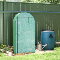 Outsunny Four Shelf Mini Greenhouse - Green(m-10)