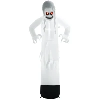 Dmuchana czarownica z czerwonymi oczami, LED, Halloween(m-11)